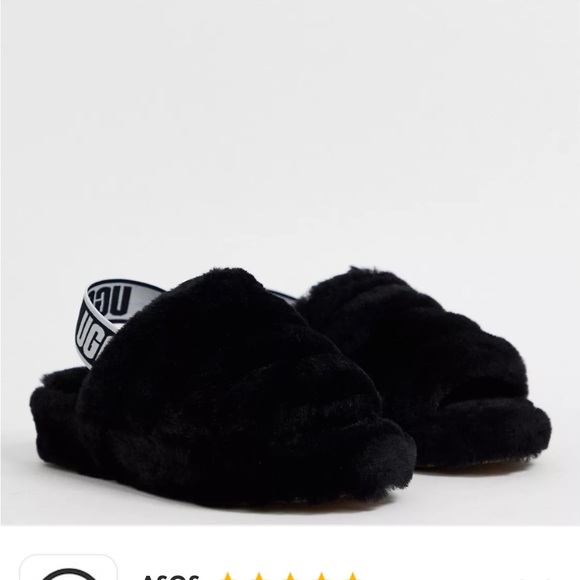 UGG black size 10 Fluff Yeah like new tried on NWOT - Picture 3 of 14